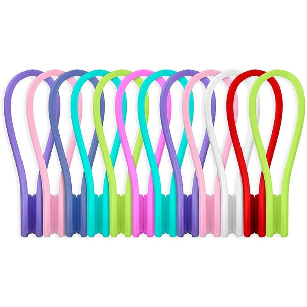 Joseche Reusable Magnetic Cable Ties (12 Pack)