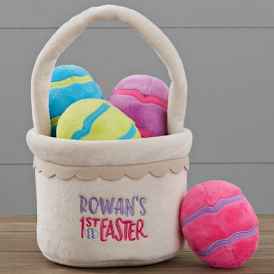 My First Easter Personalized Plush Mini Easter Basket