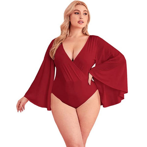 SheIn Bell-Sleeve Bodysuit