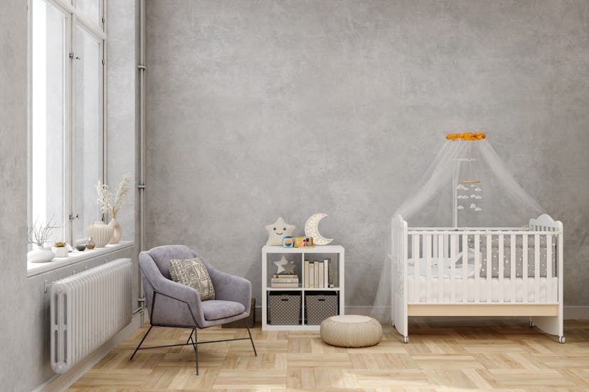 Baby girl nursery ideas, moon and stars