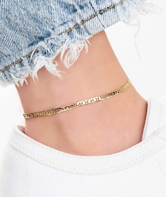 Barzel Gold Anklet