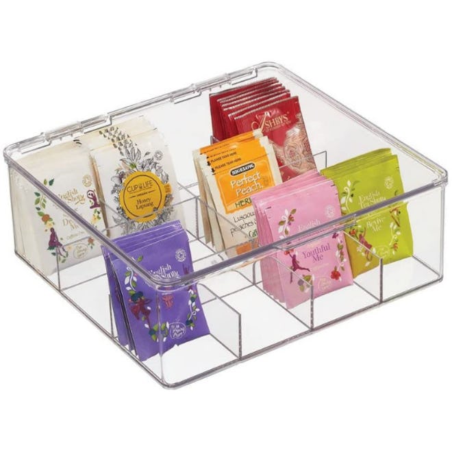 mDesign Stackable Tea Bag Organizer
