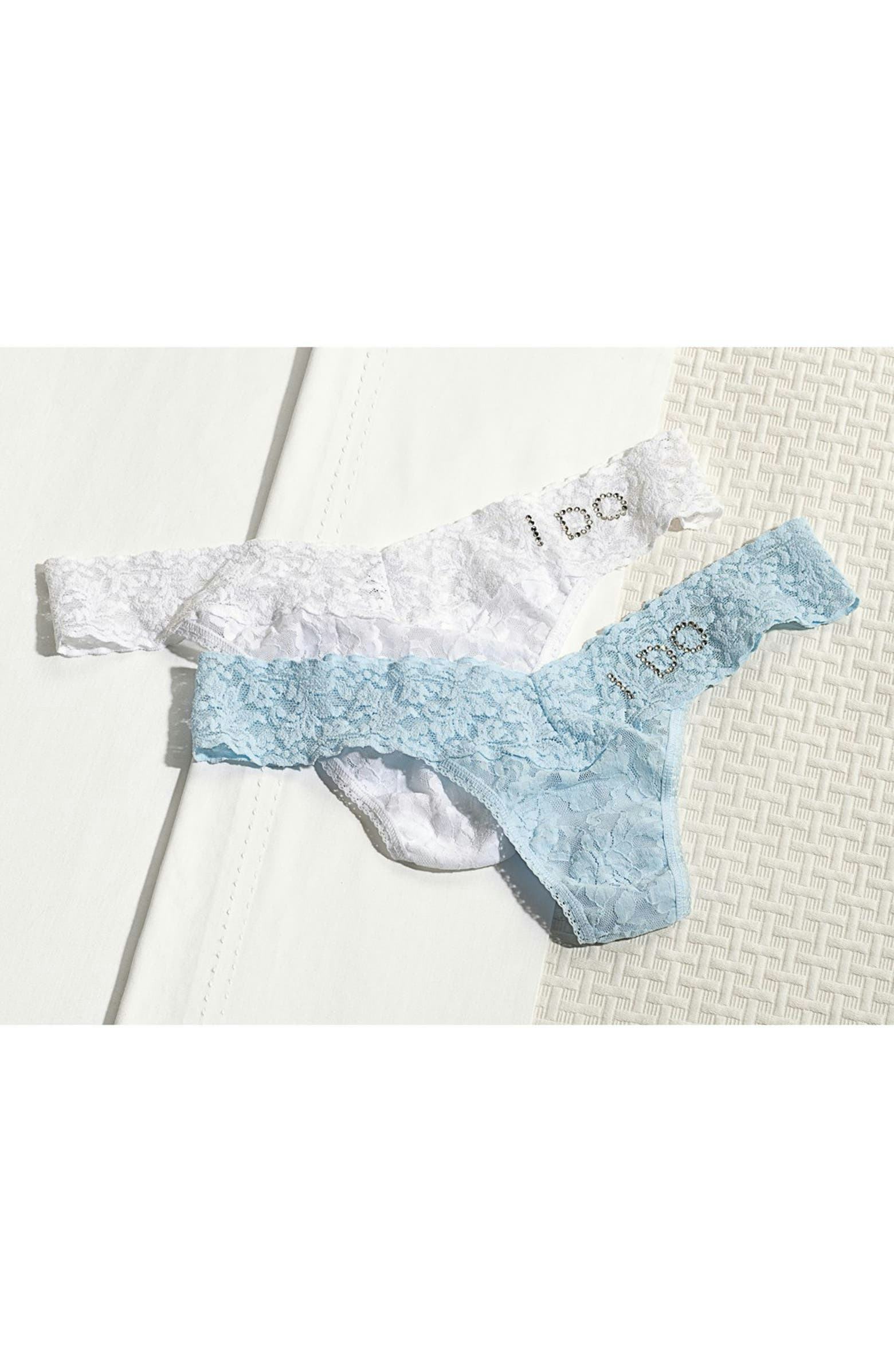 Hanky Panky I Do Swarovski Crystal Low Rise Thong