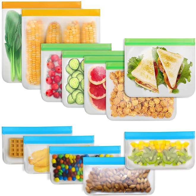 Reusable Food Storage Bags  (12-Count)