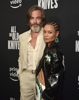Chris Pine and Thandiwe Newton attend a special screening of All the Old Knives