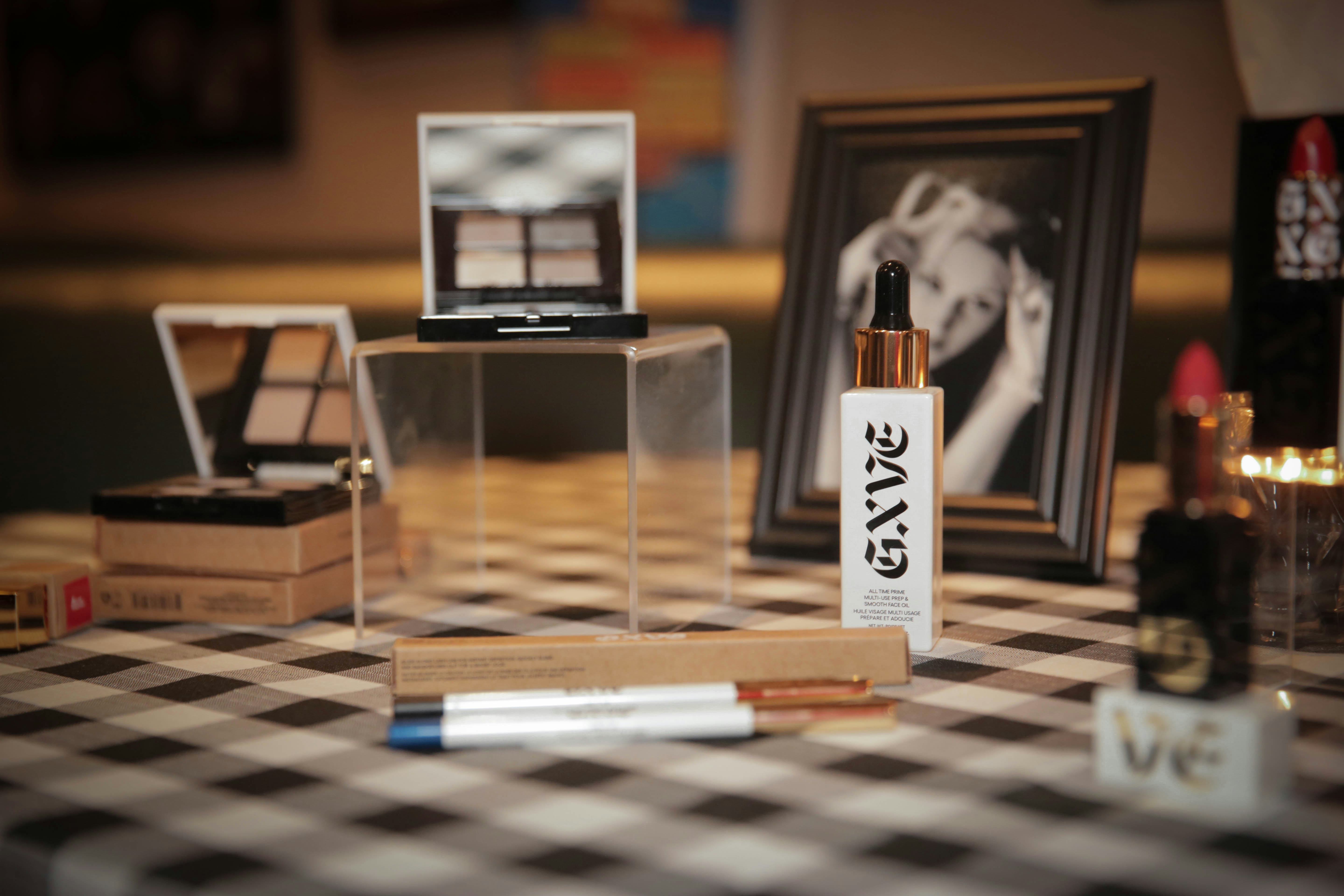 Gwen Stefani&rsquo;s GXVE makeup line.