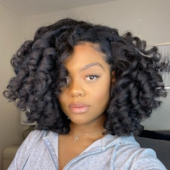Flexi Rods On Natural Hair Make Achieving Bouncy, Heatless Curls So Simple