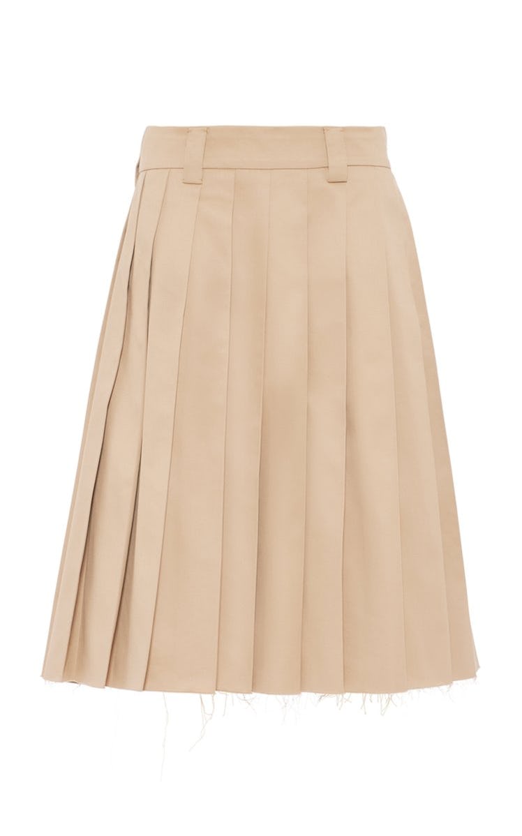 Miu Miu Pleated Midi Skirt