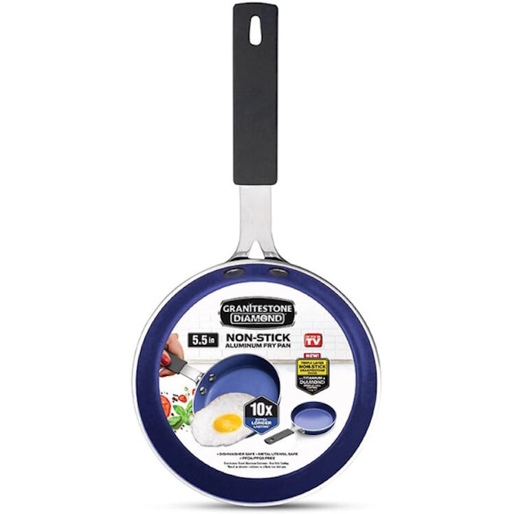 Granitestone Blue Mini Nonstick Egg & Omelet Pan