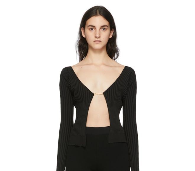 Jacquemus Black 'La Maille Pralù' Cardigan