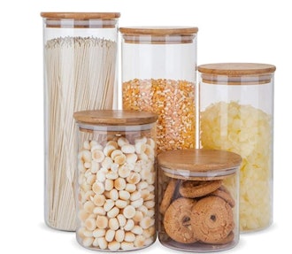 Flrolove Airtight Food Jars (5-Pack)