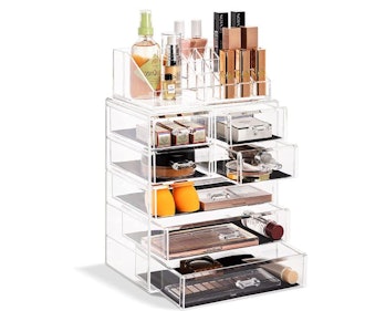Sorbus® Cosmetic Makeup and Jewelry Storage Case Display