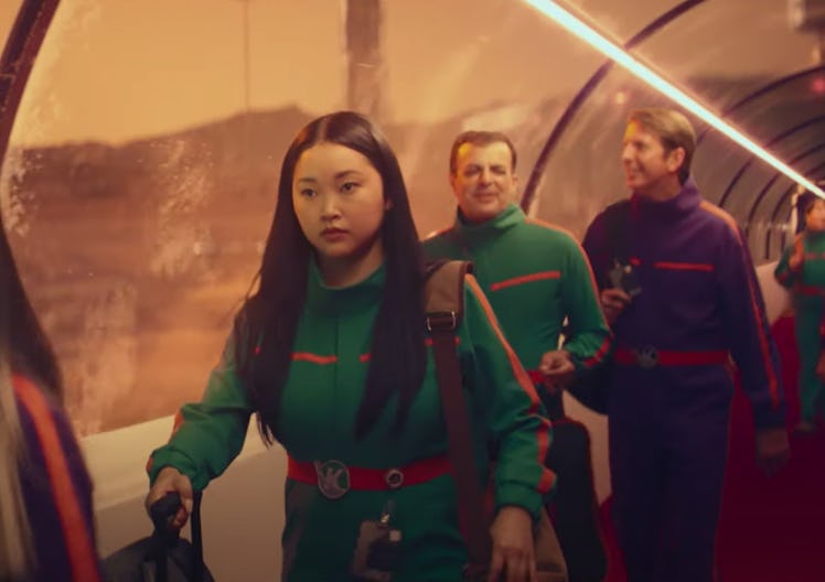 Lana Condor in Moonshot's trailer