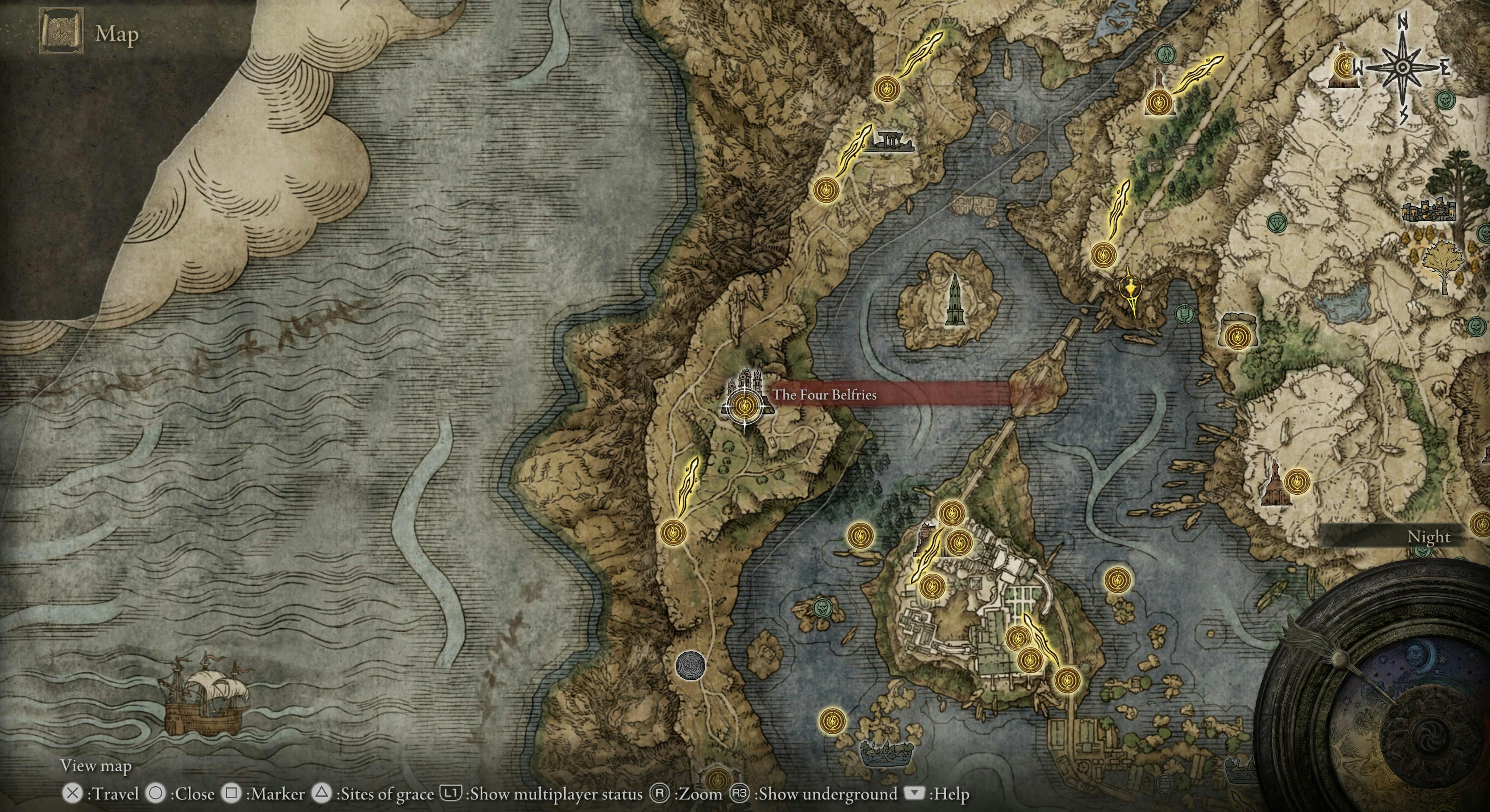 'Elden Ring' Four Belfries location, portals, rewards, and how to unlock