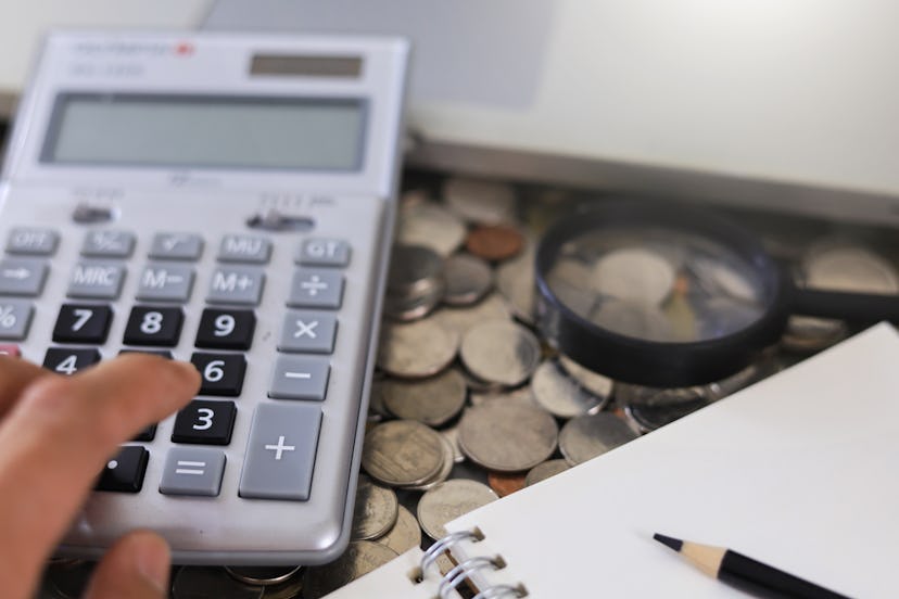 close up of calculator, figuring out if child tax credit has to be paid back