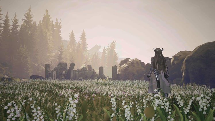 screenshot of main character in Valkyrie Elysium