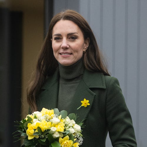 Kate Middleton at the Blaenavon Heritage Centre in Blaenavon, Wales earlier this month.