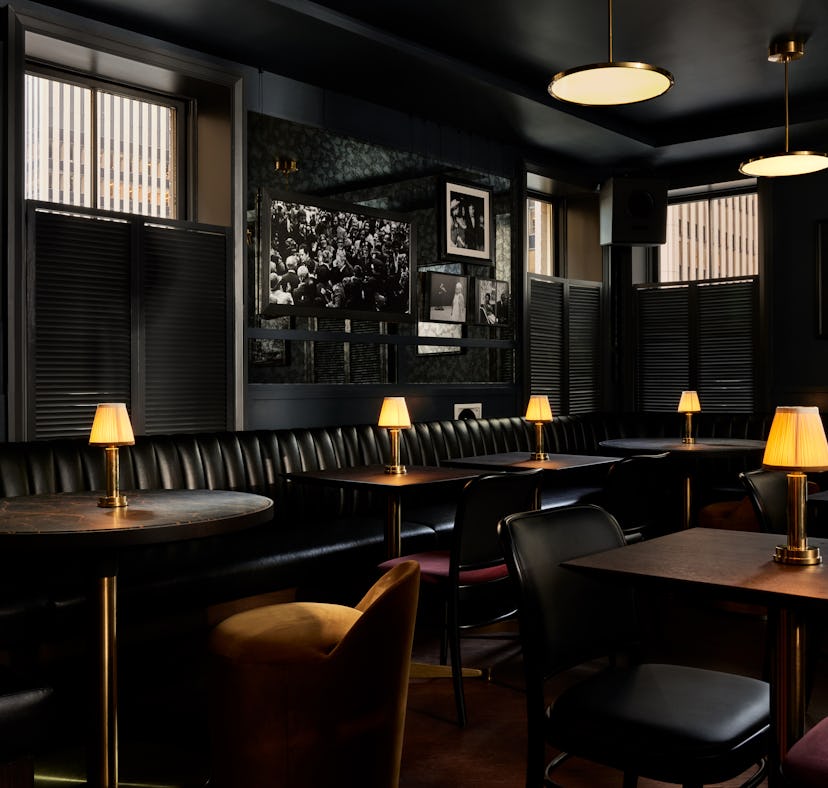 The third floor of Pebble Bar, Pete Davidson's new New York City bar, is a dining space and a 'SNL' ...