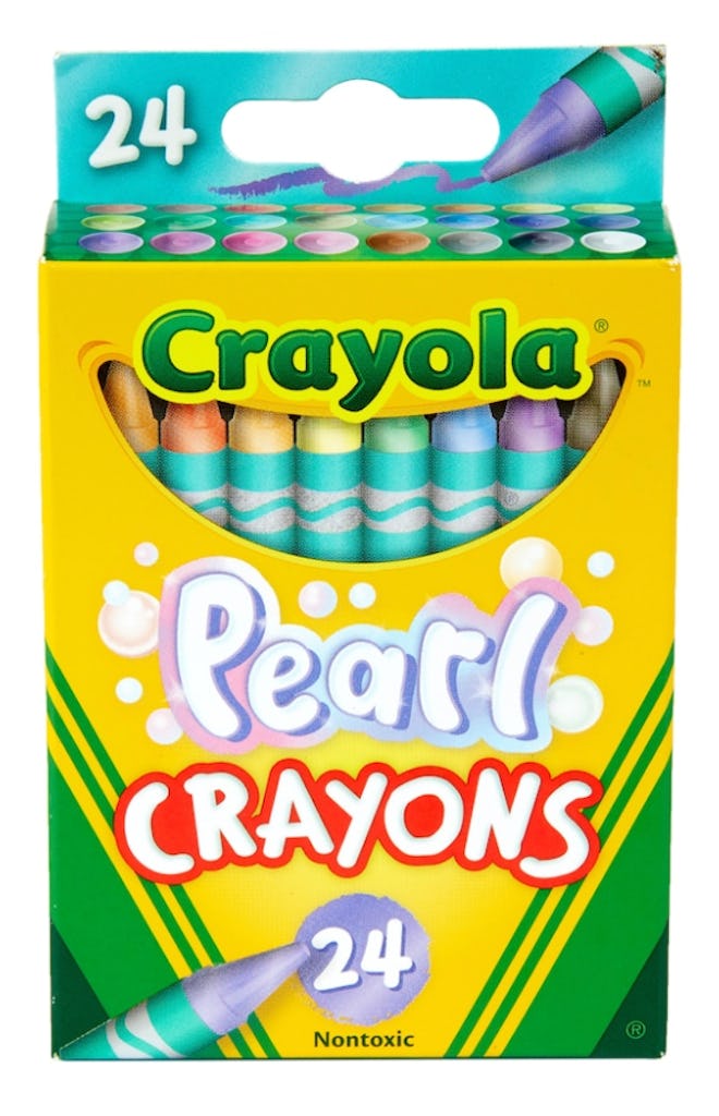 Use Pearl crayons to create designs when you dye Easter eggs.