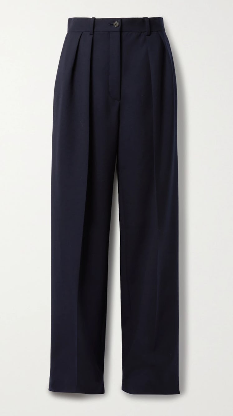 Igor Pleated Wide-Leg Pants