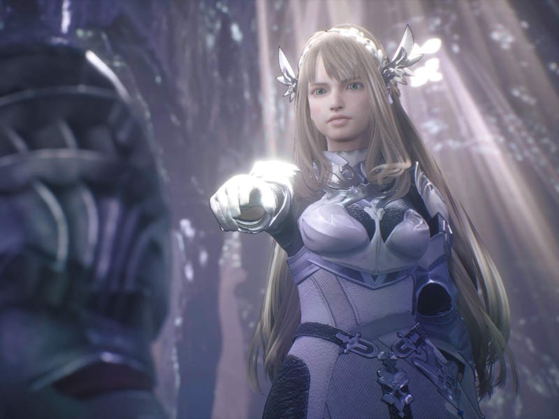 screenshot of main character in valkyrie elysium PS5 game