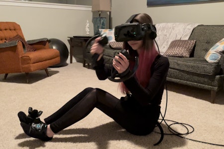 Sign language VR user IRL