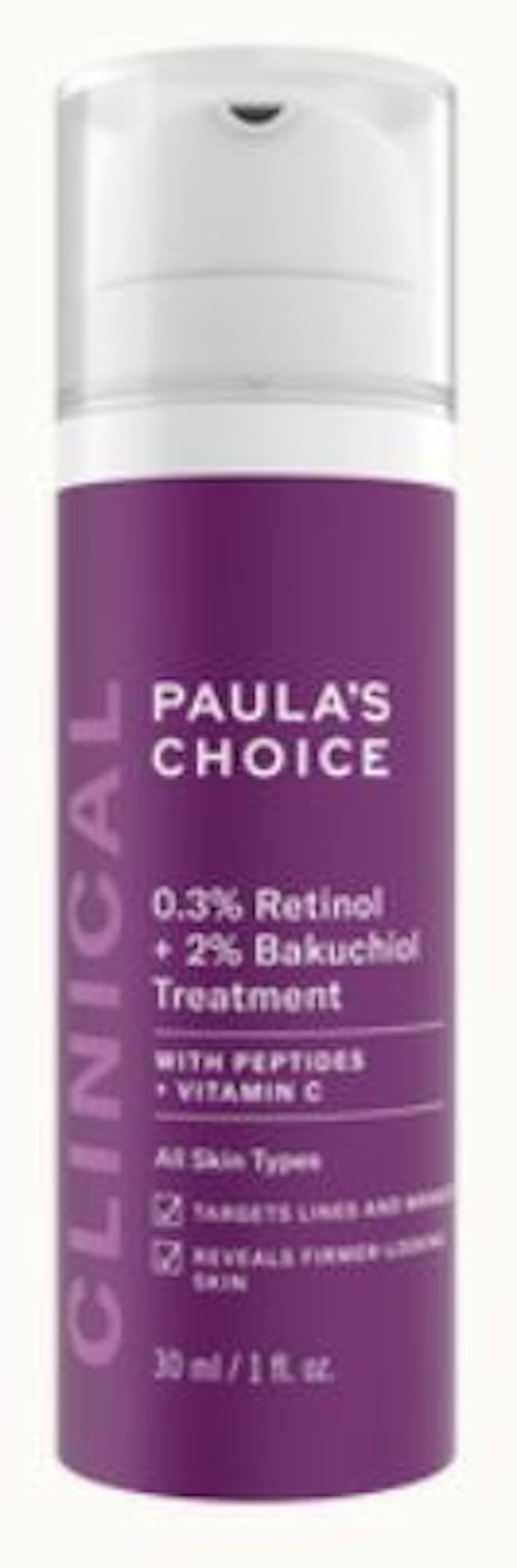 Paula's Choice 0.3% Retinol + 2% Bakuchiol Treatment for anti-aging results