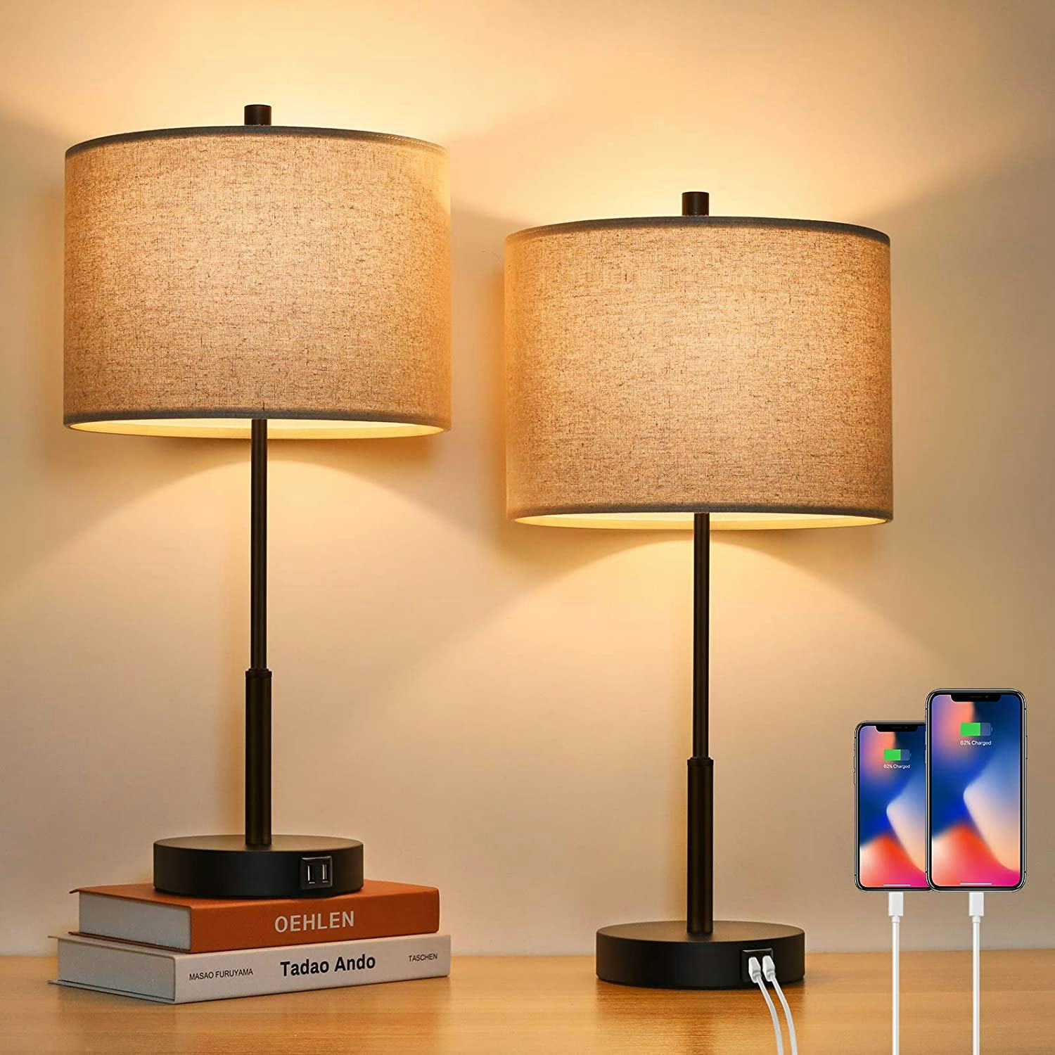 BesLowe Table Lamps (2-Pack)