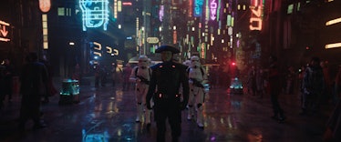 The Fifth Brother (Sung Kang) marches through the streets of Daiyu in Obi-Wan Kenobi