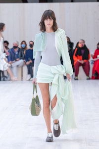 Loewe Spring/Summer 2022 slit skirt