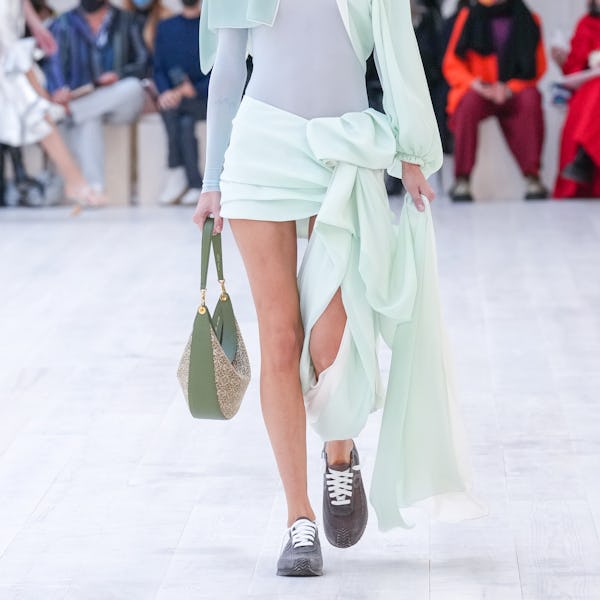 Loewe Spring/Summer 2022 slit skirt