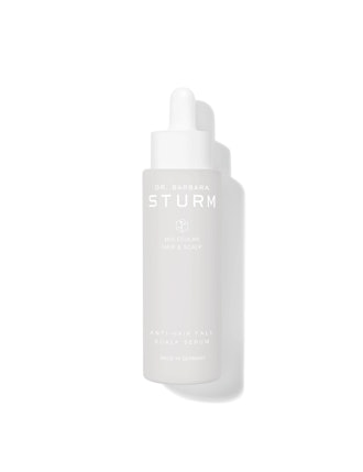 Dr. Barbara Sturm's hyaluronic acid-spiked serum hydrates the hair.