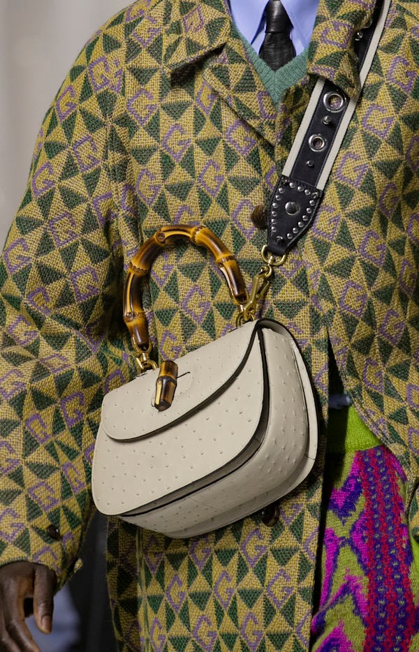 camera strap handbag trend on Gucci runway
