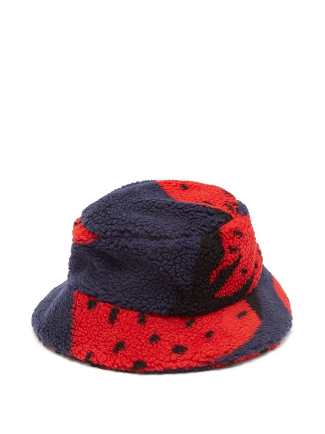 JW Anderson Strawberry Fleece. Bucket Hat