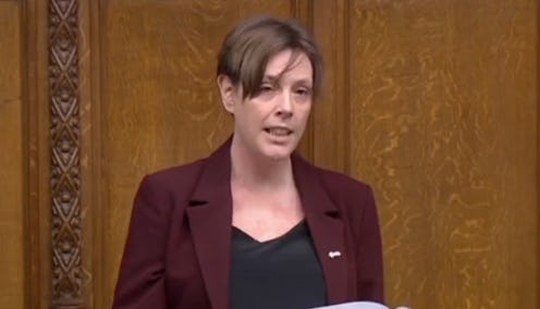 Jess Phillips speaking in parliament, March 2022