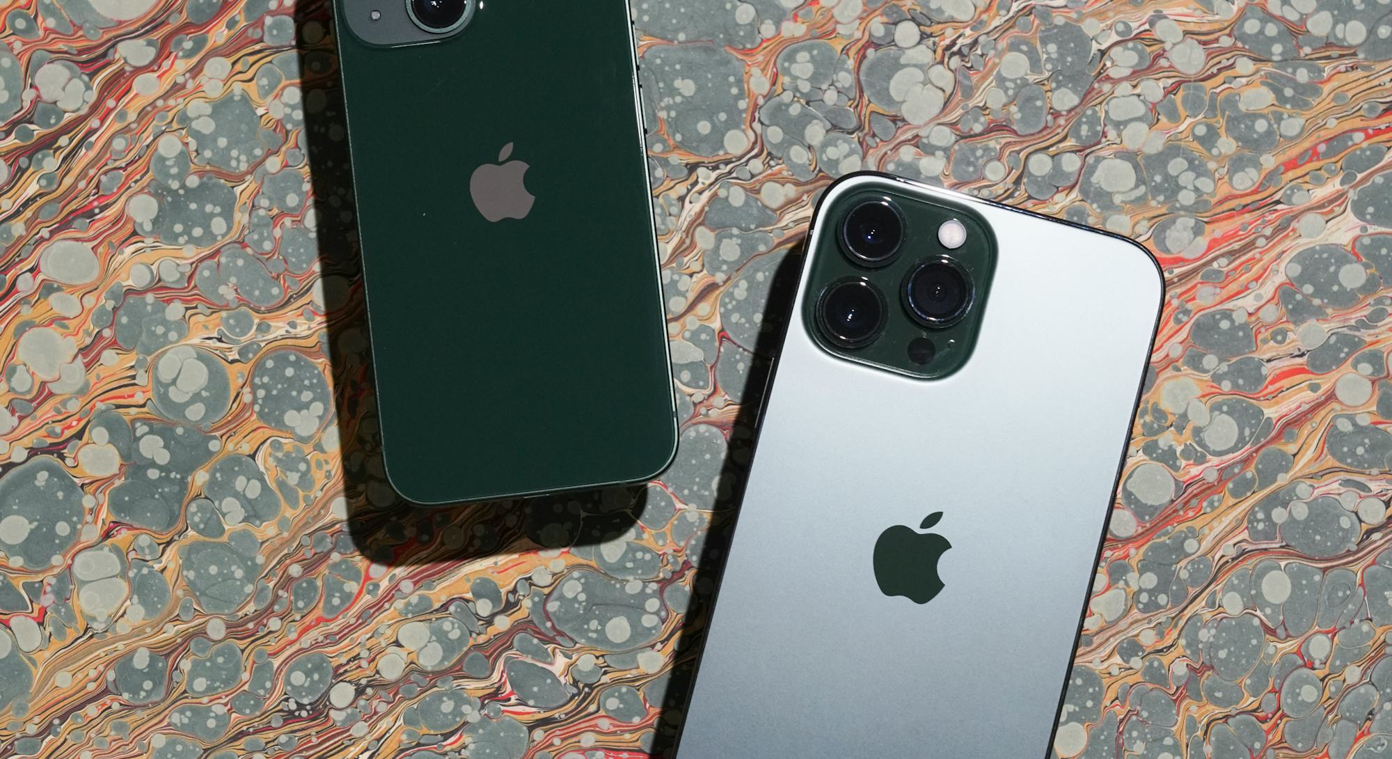 We got the green iPhone 13 Pro Max and iPhone 13 mini early