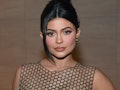 Kylie Jenner does her makeup with new Lip Shine Lacquers after son Wolf's birth.
