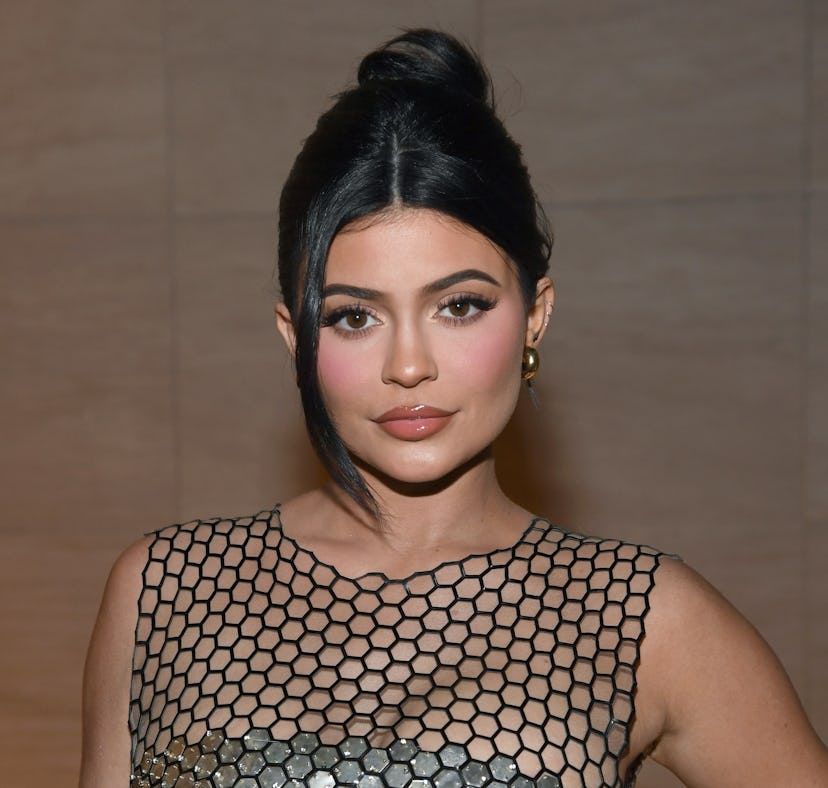 Kylie Jenner does her makeup with new Lip Shine Lacquers after son Wolf's birth.