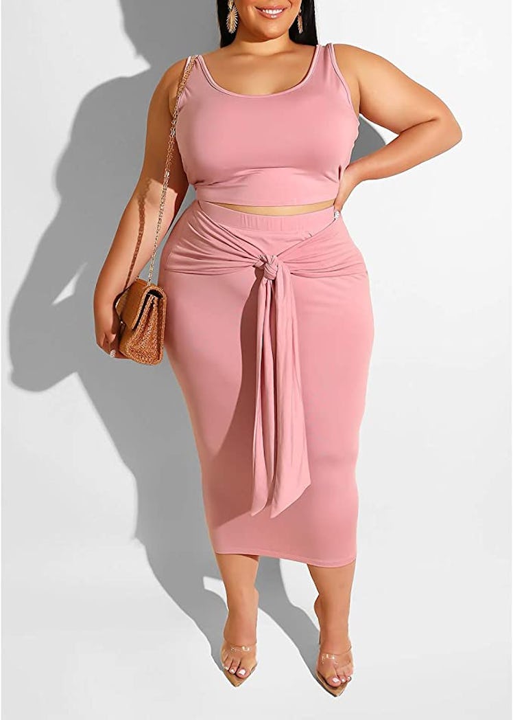 IyMoo Bodycon Skirt Set (2 Pieces)