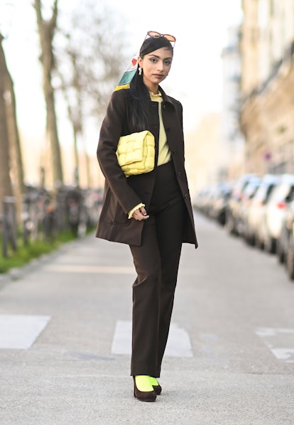 Malvika Sheth Street Style Outfit At Paris Fashion Week Fall/Winter 2022