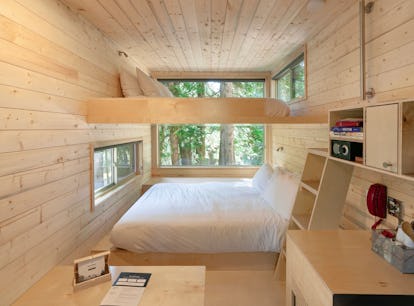 You could win a free stay in one of Getaway's tiny cabins during Daylight Savings Time.