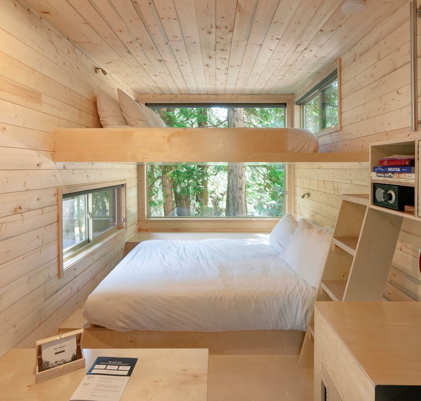 You could win a free stay in one of Getaway's tiny cabins during Daylight Savings Time.