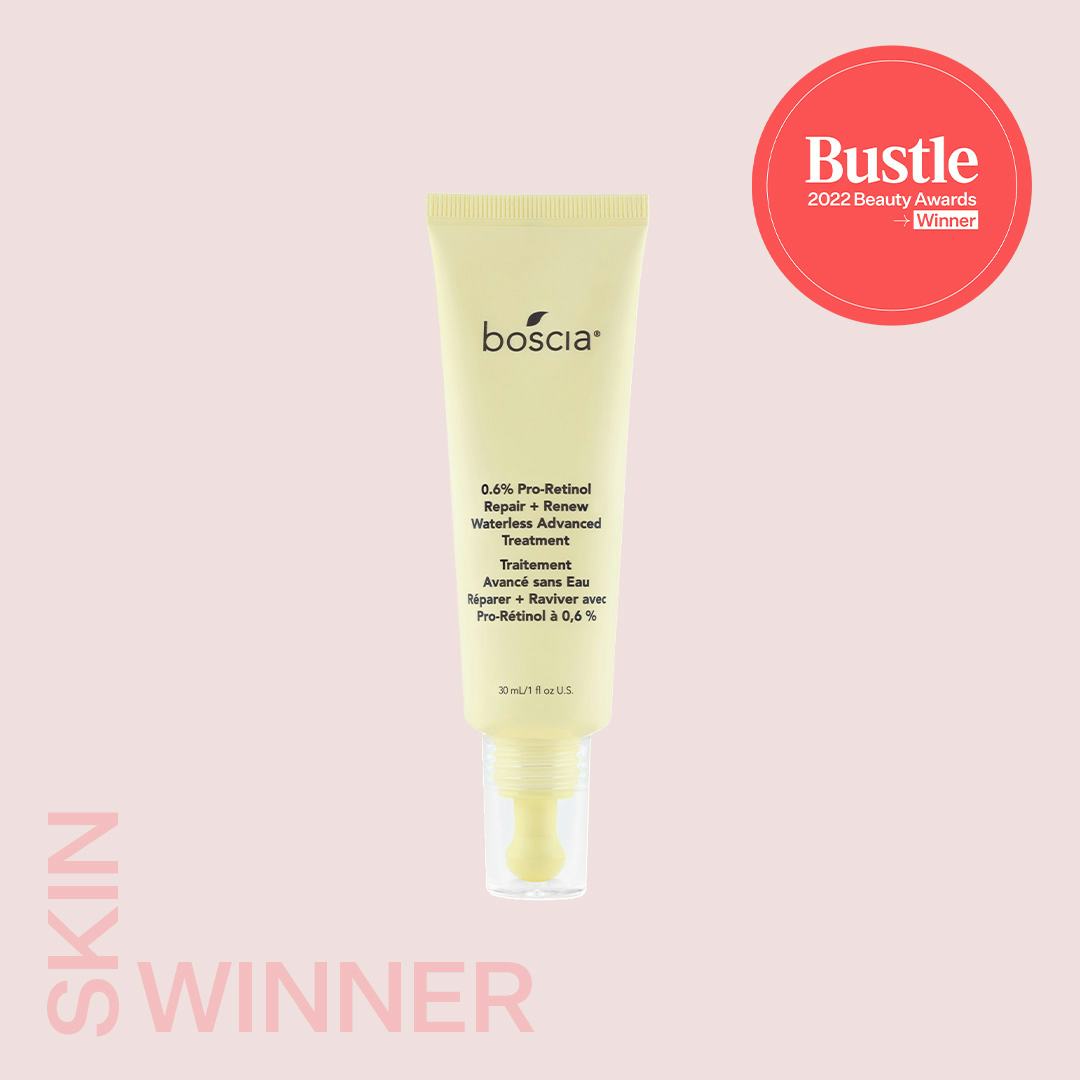 Boscia 0.6% Pro-Retinol Repair + Renew Waterless Advanced Treatment, voted best retinol serum