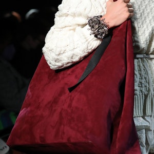 Handbag trend on Brandon Maxwell runway