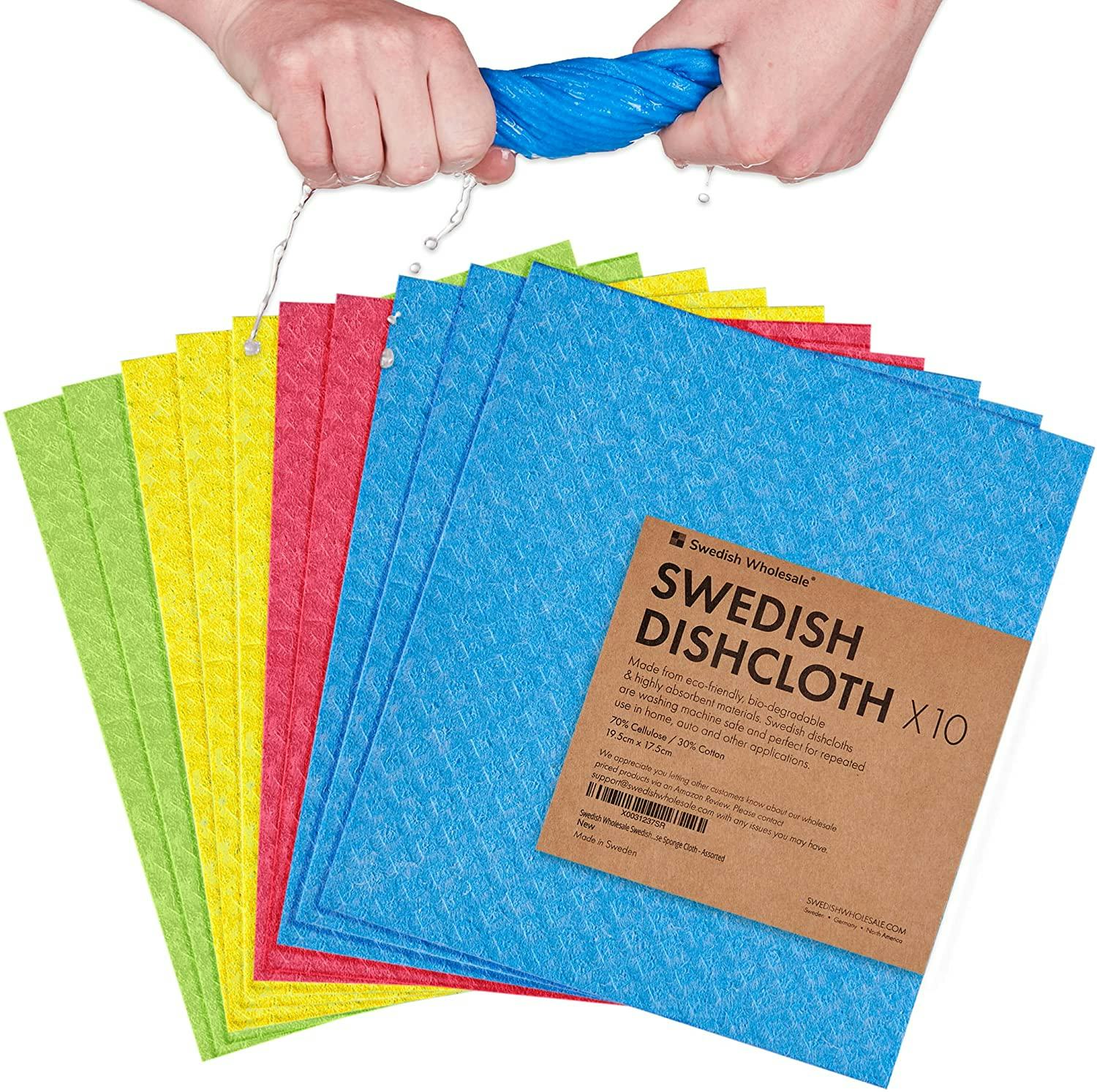 Swedish Wholesale Swedish Dish Cloths (10 Pack)