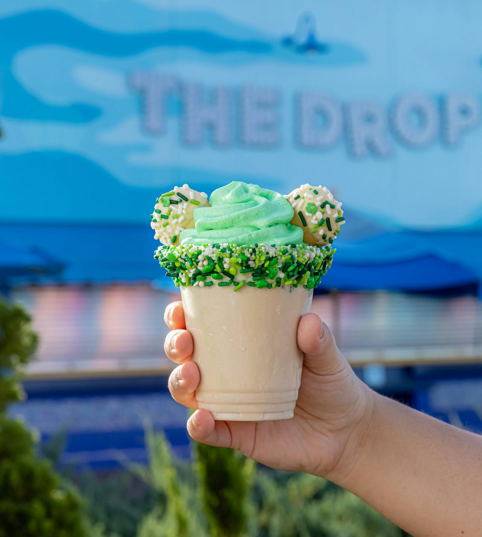 Disney St Patricks Day 2022 food and drink include Mickey Mouse cupcakes.