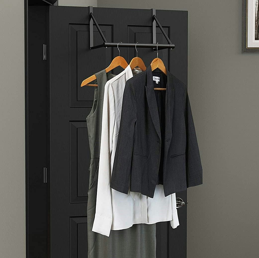 Simple Houseware Over The Door Clothes Hanging Rod