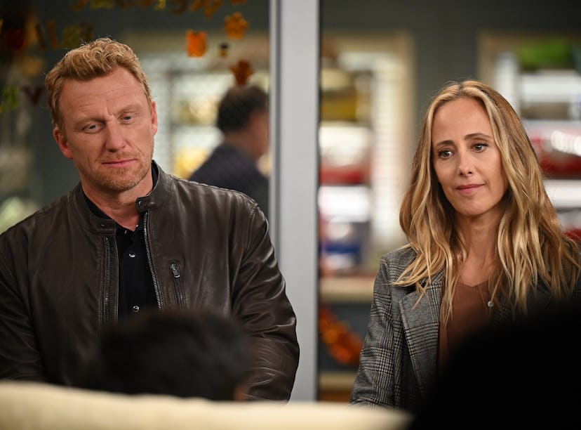 Owen Hunt (Kevin McKidd) and Teddy Altman (Kim Raver) on 'Grey's Anatomy'