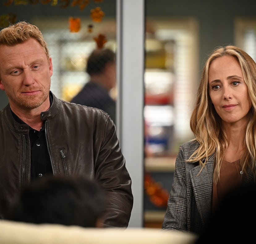 Owen Hunt (Kevin McKidd) and Teddy Altman (Kim Raver) on 'Grey's Anatomy'