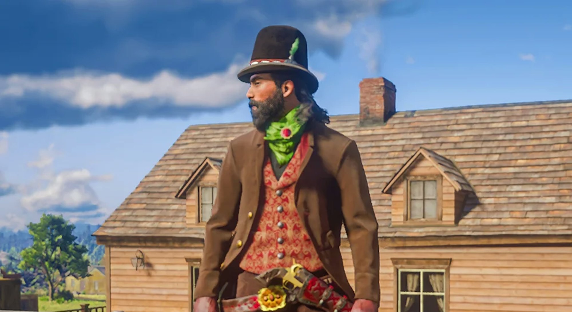 A user-submitted photo of a RDR2 outfit from Reddit.